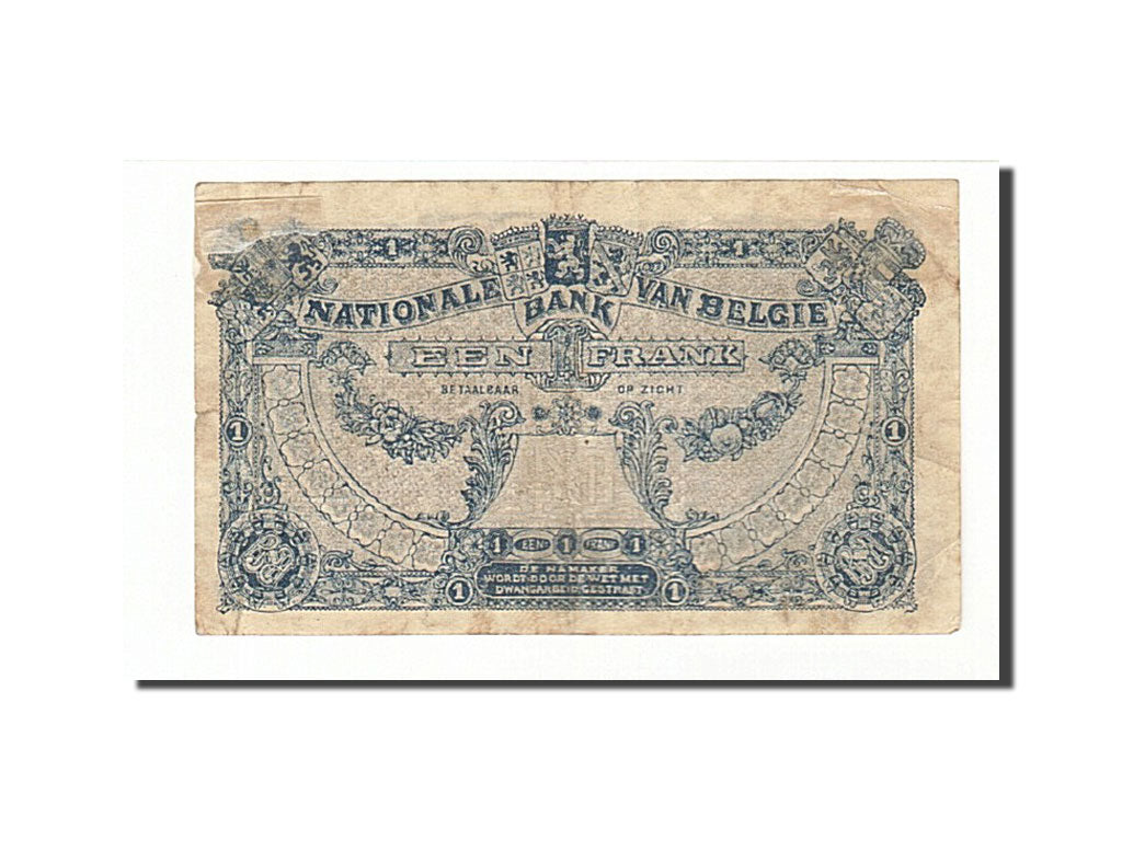 Banconote, Belgio, 1 Franc, 1920, KM:92, 1920-12-27, MB
