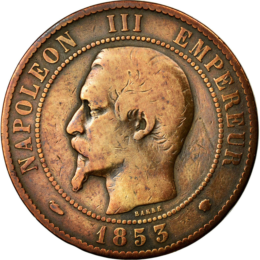 Coin, France, Napoleon III, Napoléon III, 10 Centimes, 1853, Marseille