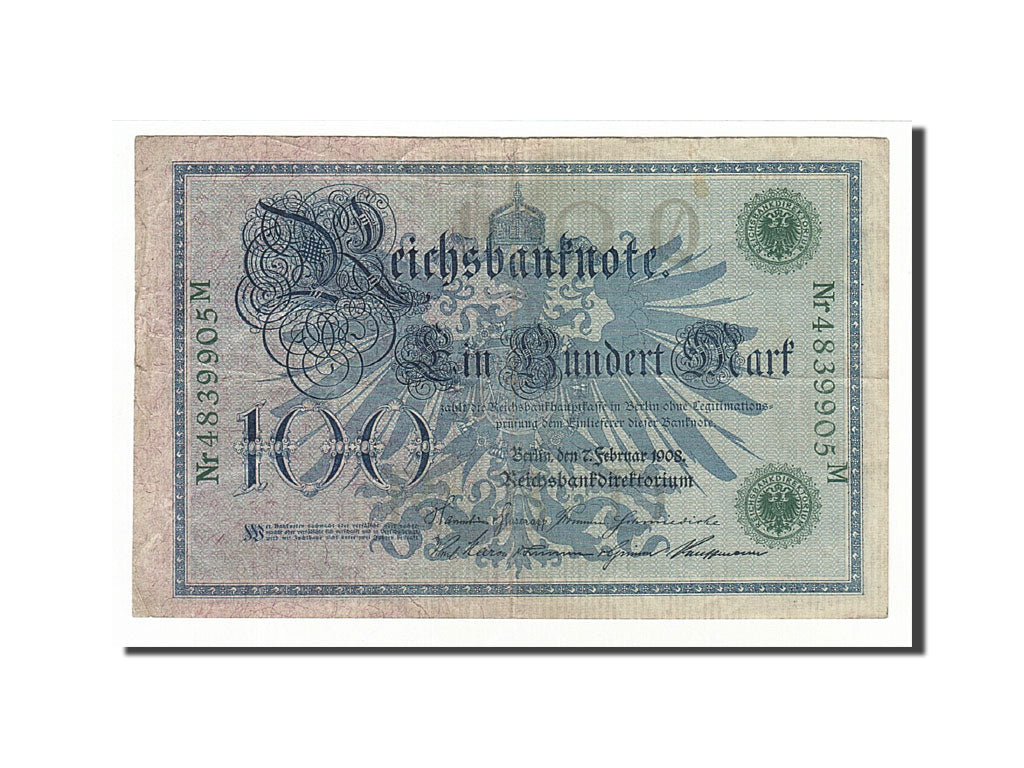 Biljet, Duitsland, 100 Mark, 1908, 1908-02-07, KM:34, TB+