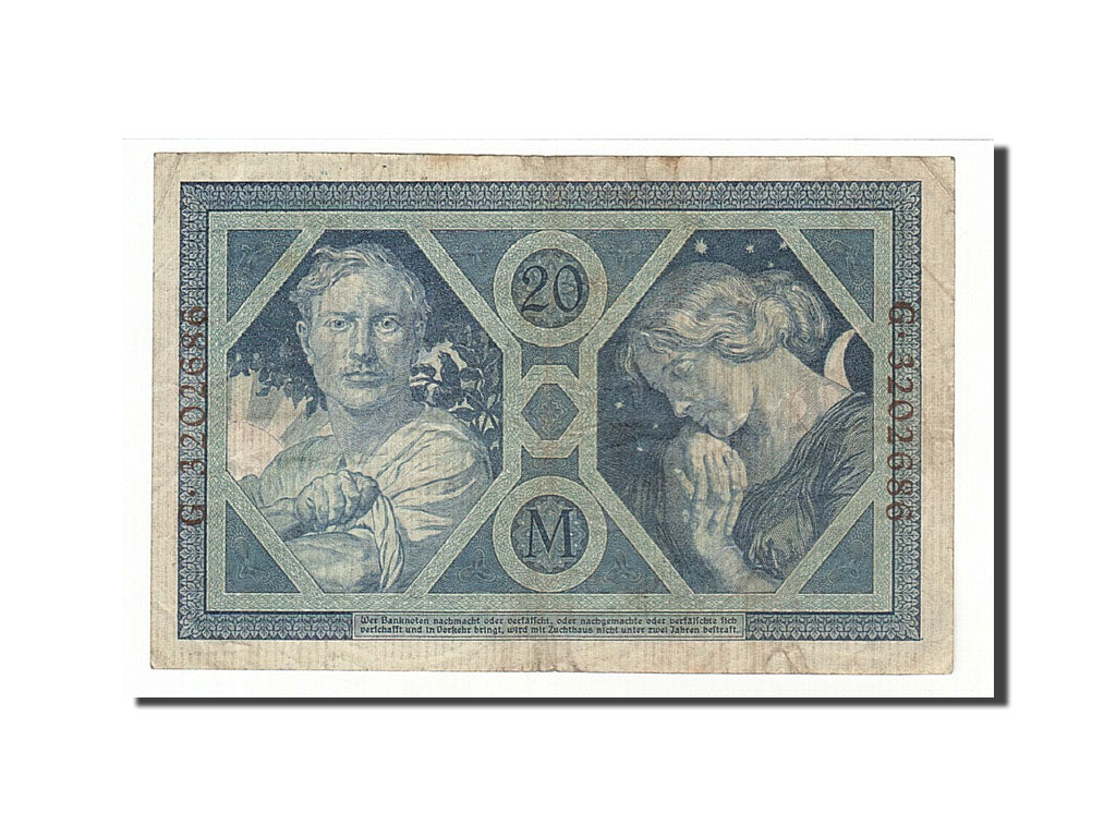 Banknote, Germany, 20 Mark, 1915, 1915-11-04, KM:63, EF(40-45)