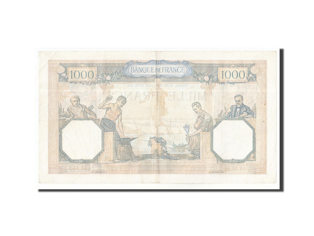 Banconote, Francia, 1000 Francs, 1938, 1938-09-22, BB+, Fayette:38.27, KM:90c