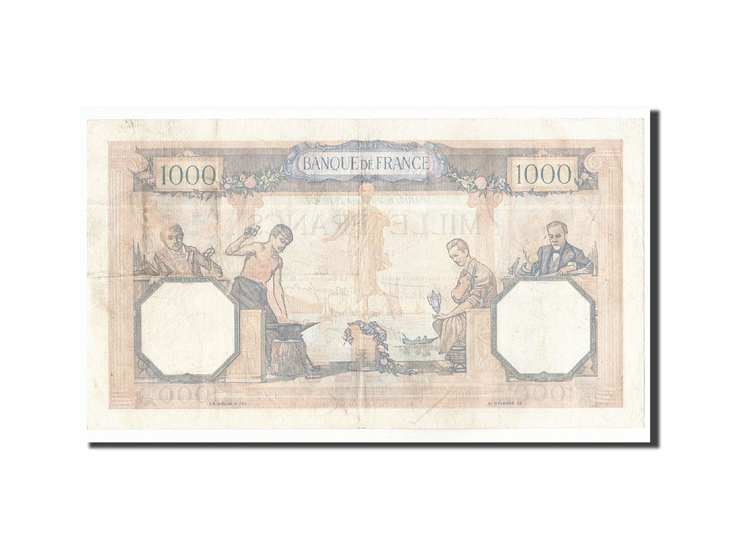 Banknote, France, 1000 Francs, 1939, 1939-02-02, AU(50-53), Fayette:38.34