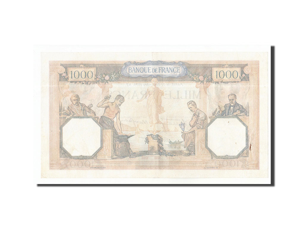 Banconote, Francia, 1000 Francs, 1939, 1939-09-21, BB+, Fayette:38.37, KM:90c