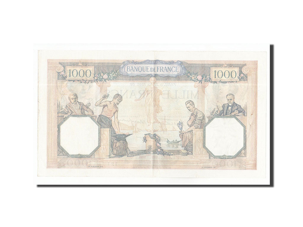 Geldschein, Frankreich, 1000 Francs, 1940, 1940-05-23, SS+, Fayette:38.47