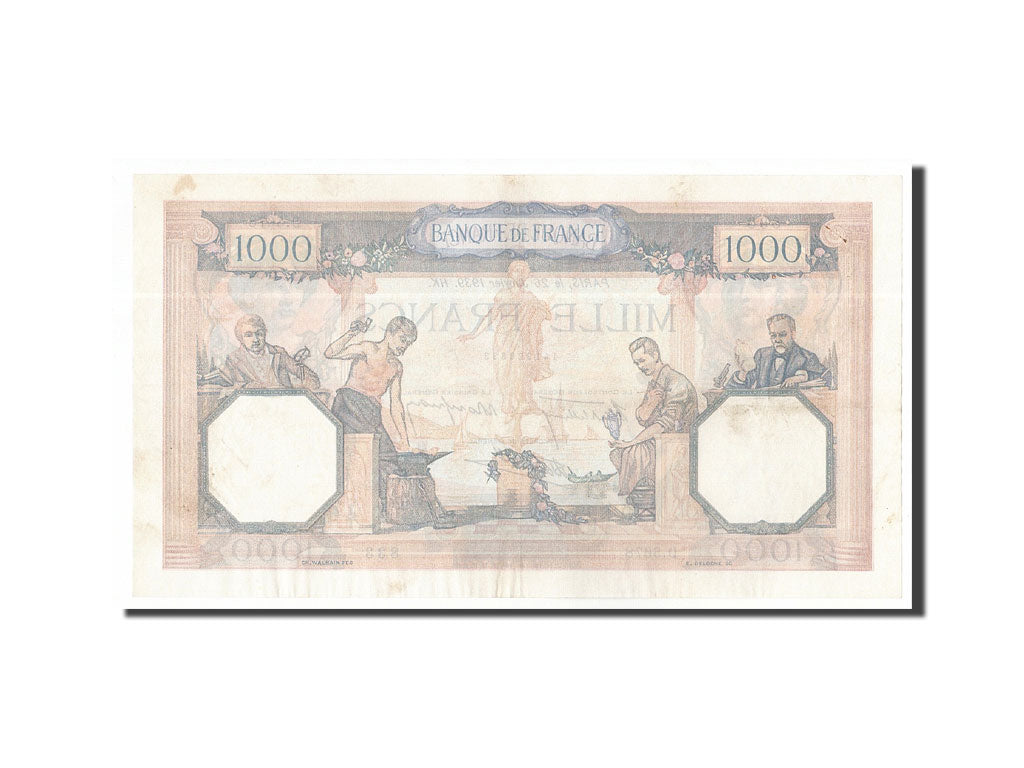 Banconote, Francia, 1000 Francs, 1939, 1939-01-26, BB+, Fayette:38.33, KM:90c