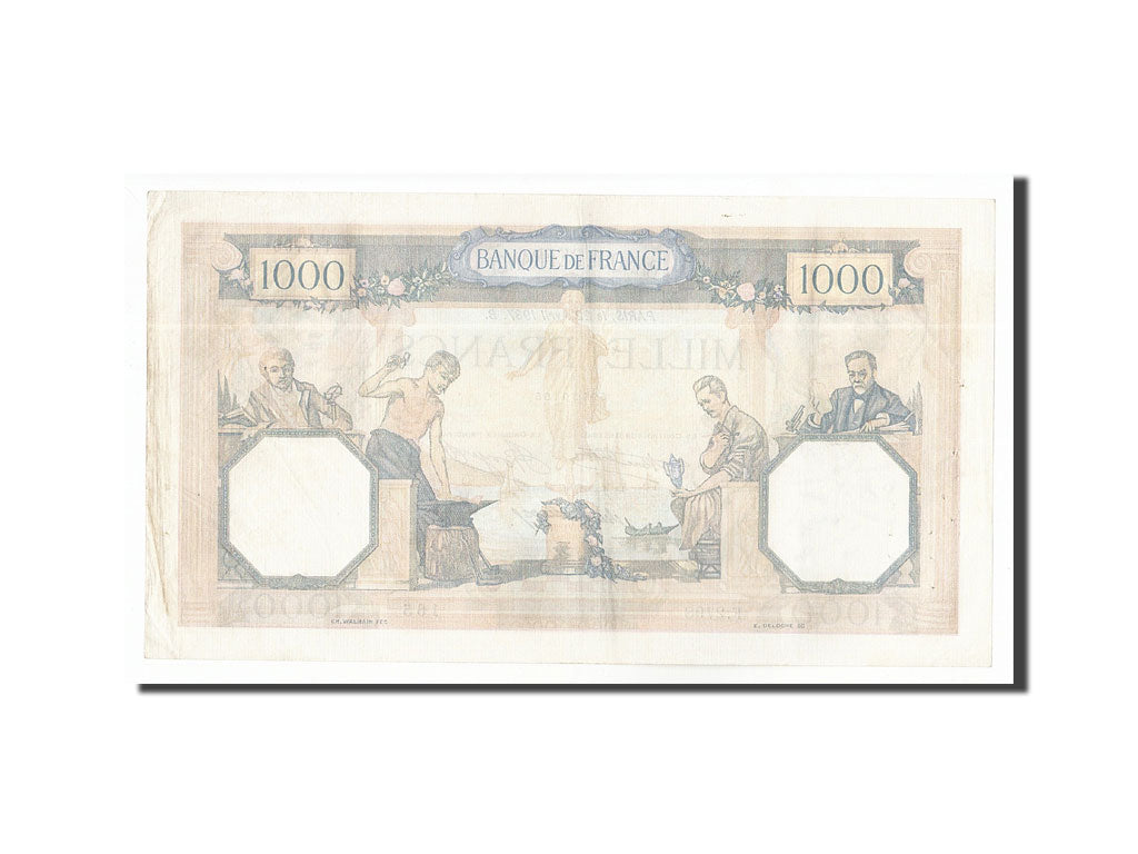 Banconote, Francia, 1000 Francs, 1937, 1937-04-22, BB, Fayette:37.10, KM:79c