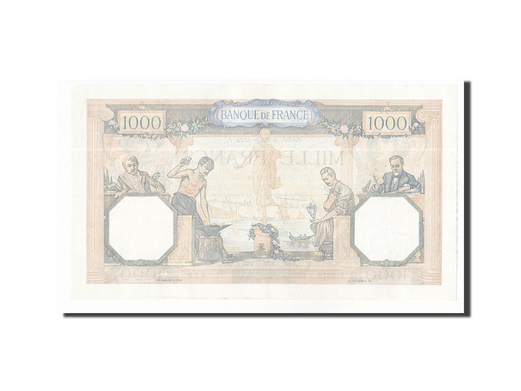Geldschein, Frankreich, 1000 Francs, 1938, 1938-06-09, SS+, Fayette:38.18