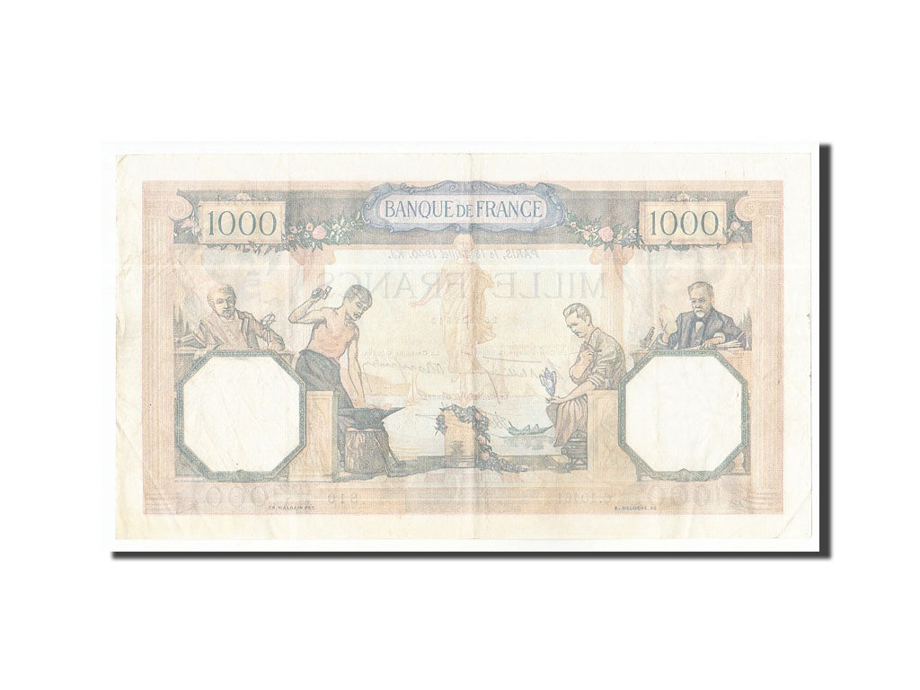 Banknote, France, 1000 Francs, 1940, 1940-07-18, AU(55-58), Fayette:38.50