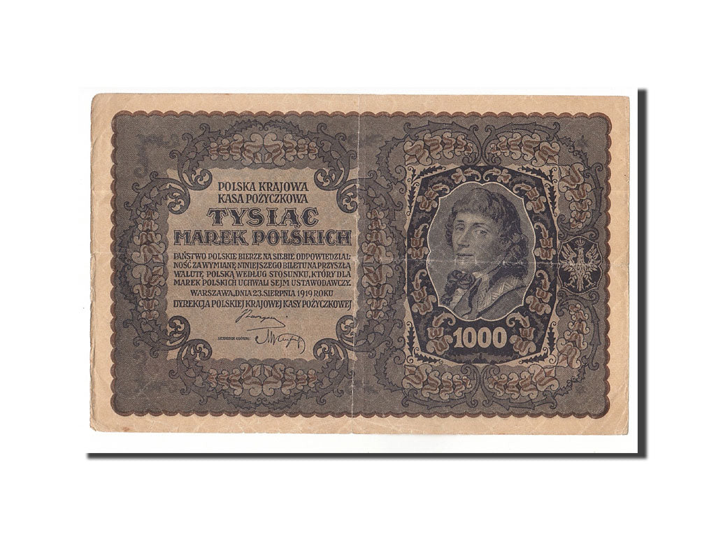 Banknote, Poland, 1000 Marek, 1919, 1919-08-23, KM:29, EF(40-45)
