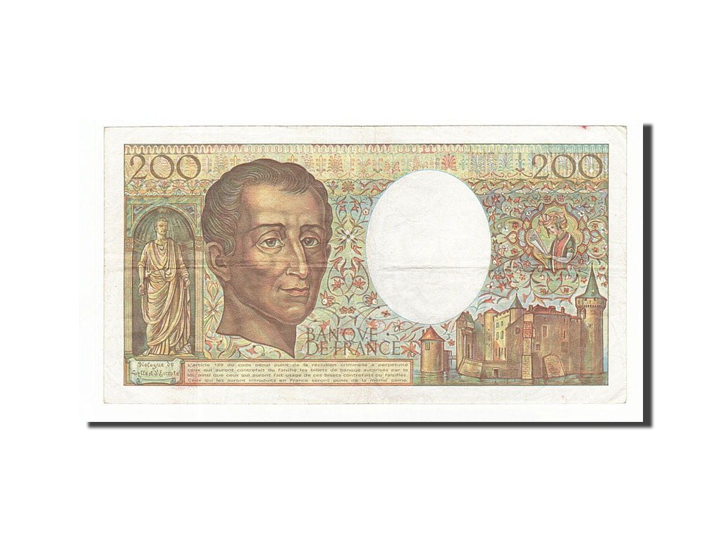 Banknote, France, 200 Francs, 1982, Undated, EF(40-45), Fayette:70.2, KM:155a