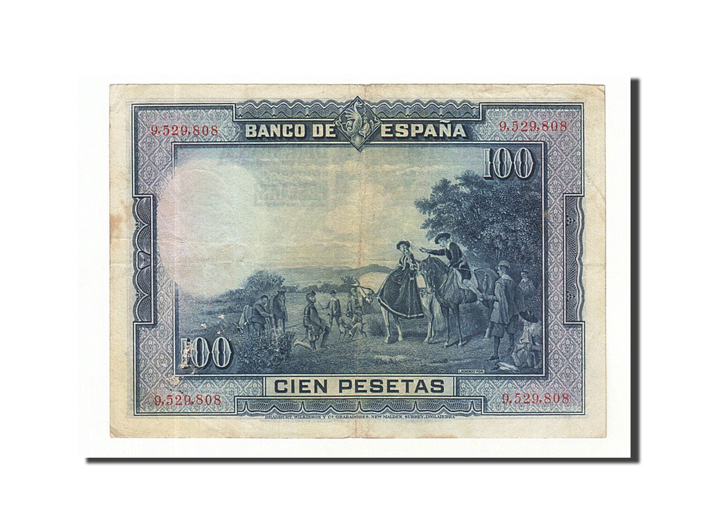 Banknote, Spain, 100 Pesetas, 1928, 1928-08-15, KM:76a, EF(40-45)