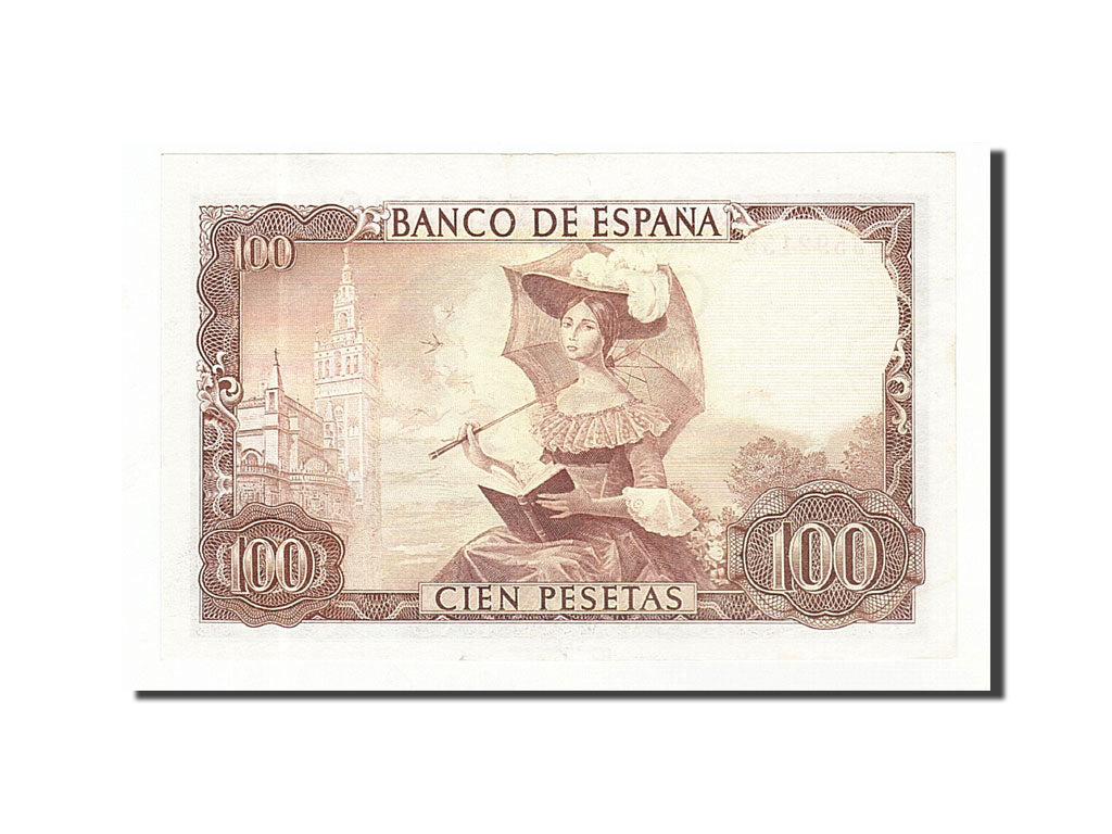 Banknote, Spain, 100 Pesetas, 1965, 1965-11-19, KM:150, AU(55-58)