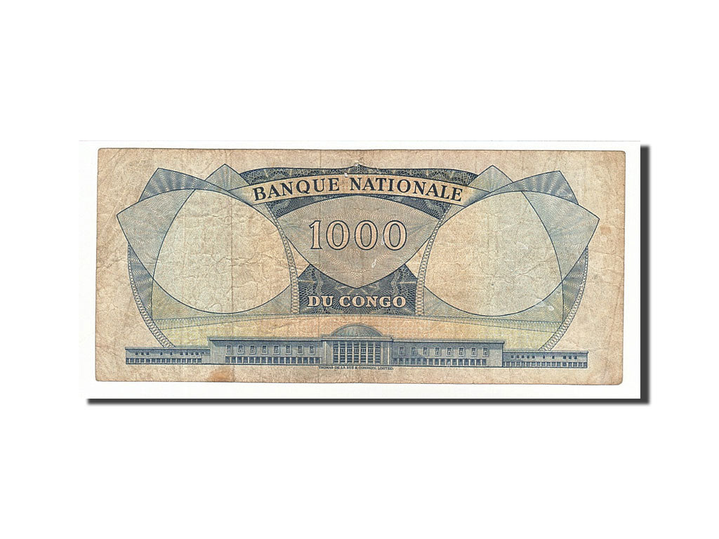 Geldschein, Congo Democratic Republic, 1000 Francs, 1961, 1961-12-15, KM:8a, S