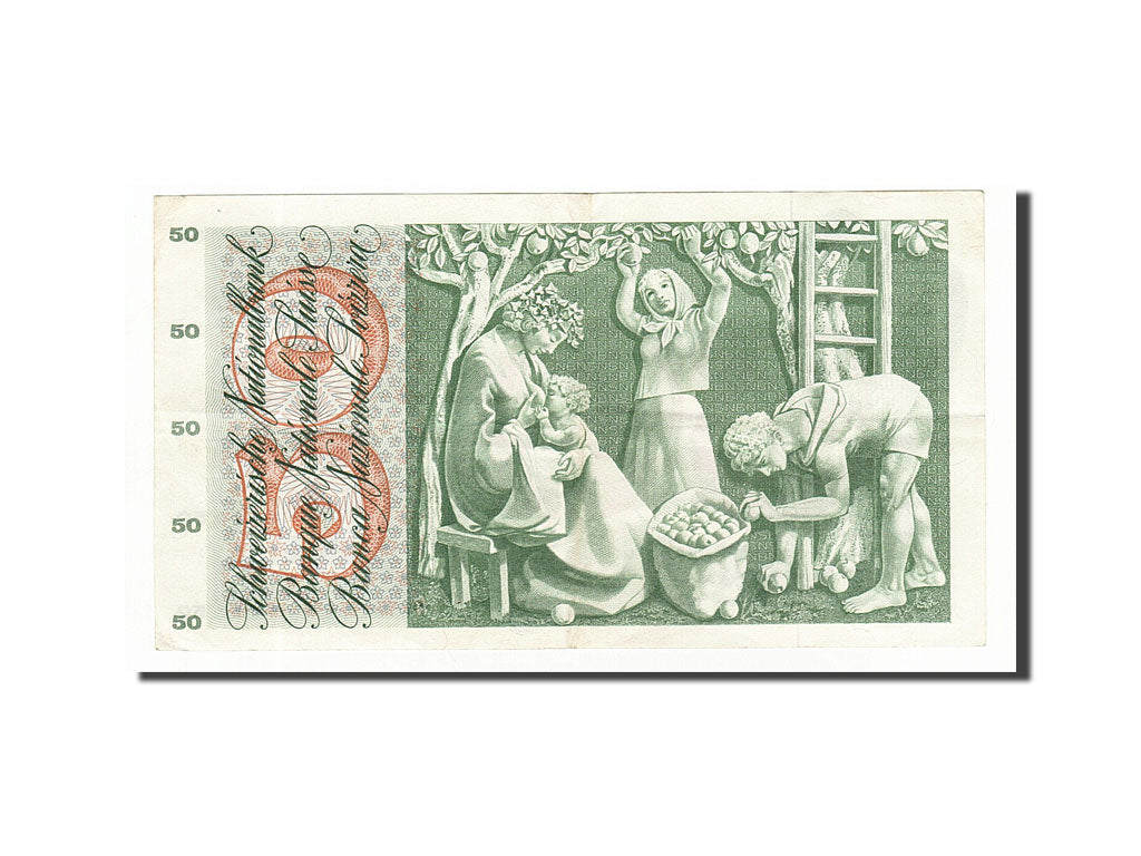 Billete, 50 Franken, 1965, Suiza, KM:48f, 1965-12-23, EBC