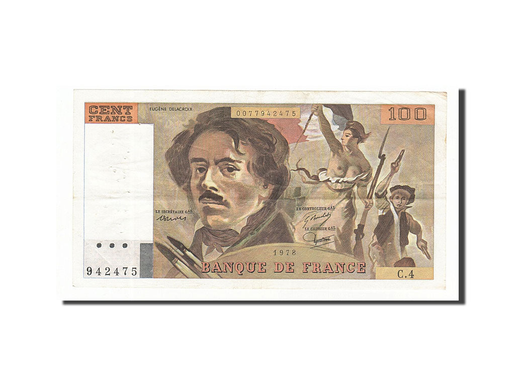 Banconote, Francia, 100 Francs, 1978, 1978, BB, Fayette:69.1c, KM:154a