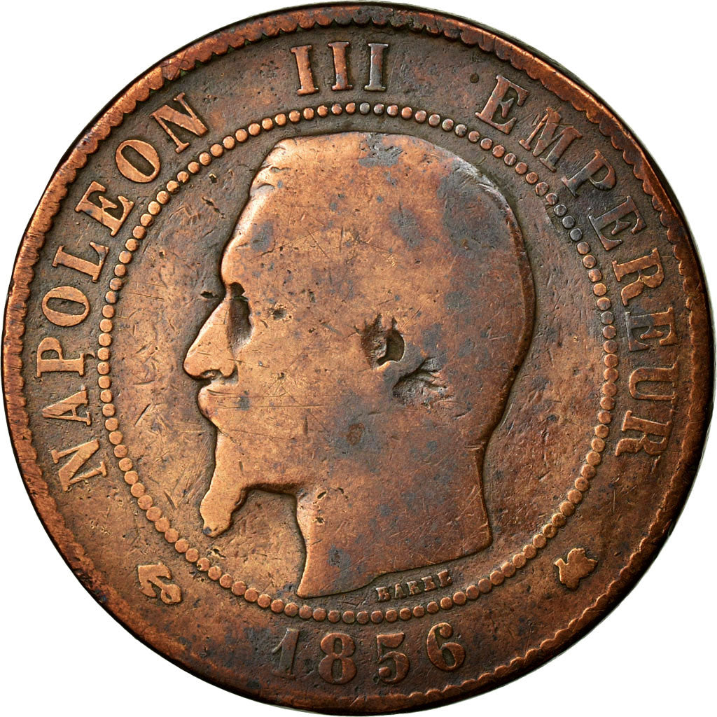 Coin, France, Napoleon III, Napoléon III, 10 Centimes, 1856, Bordeaux