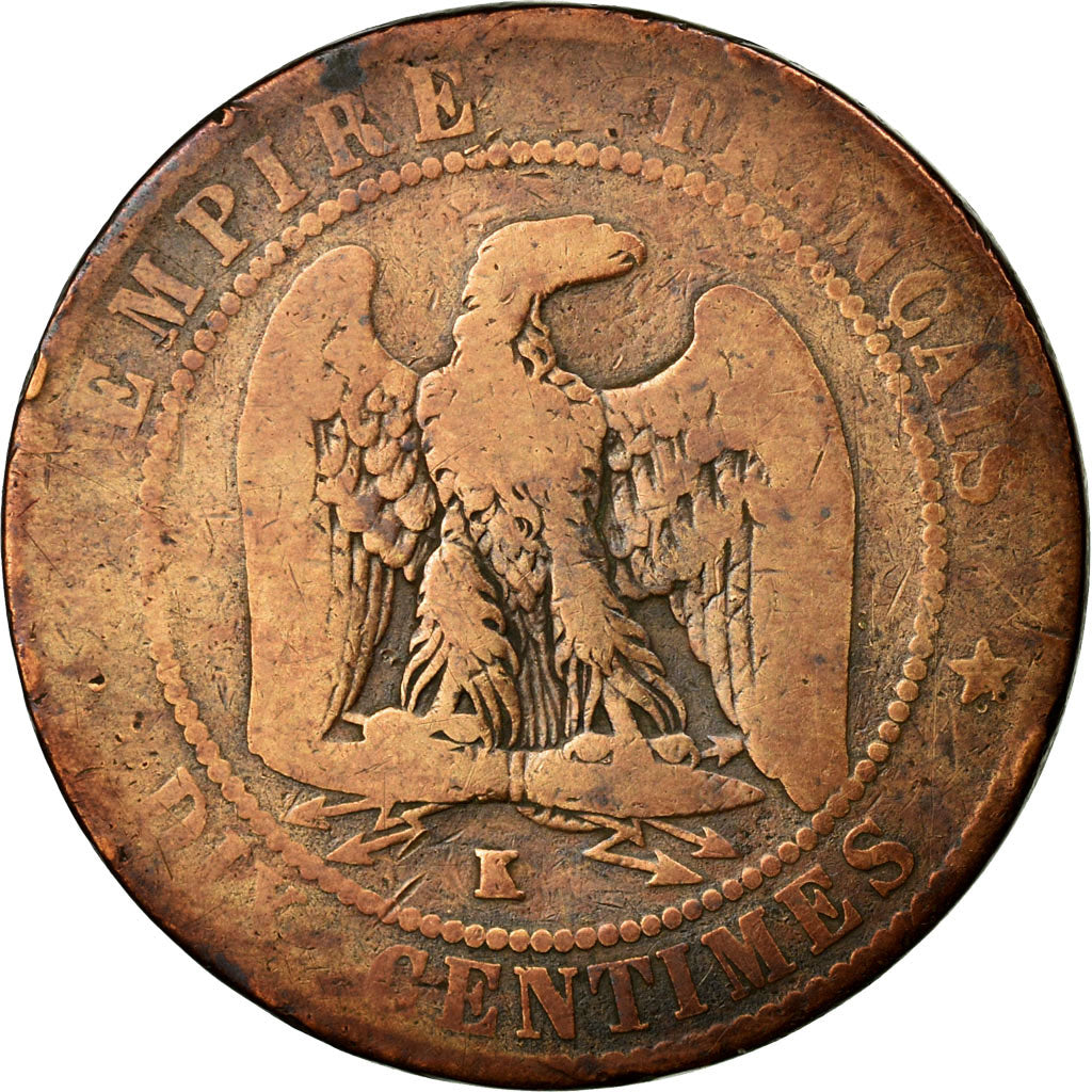Coin, France, Napoleon III, Napoléon III, 10 Centimes, 1856, Bordeaux