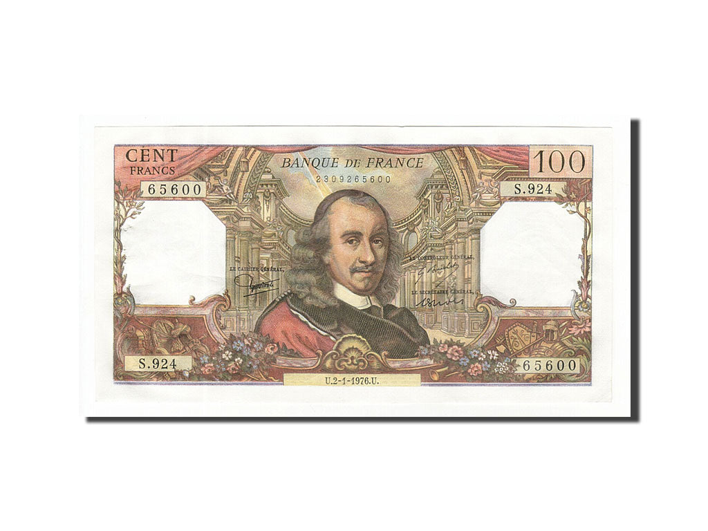 Banknote, France, 100 Francs, 1976, 1976-01-02, AU(55-58), Fayette:65.51