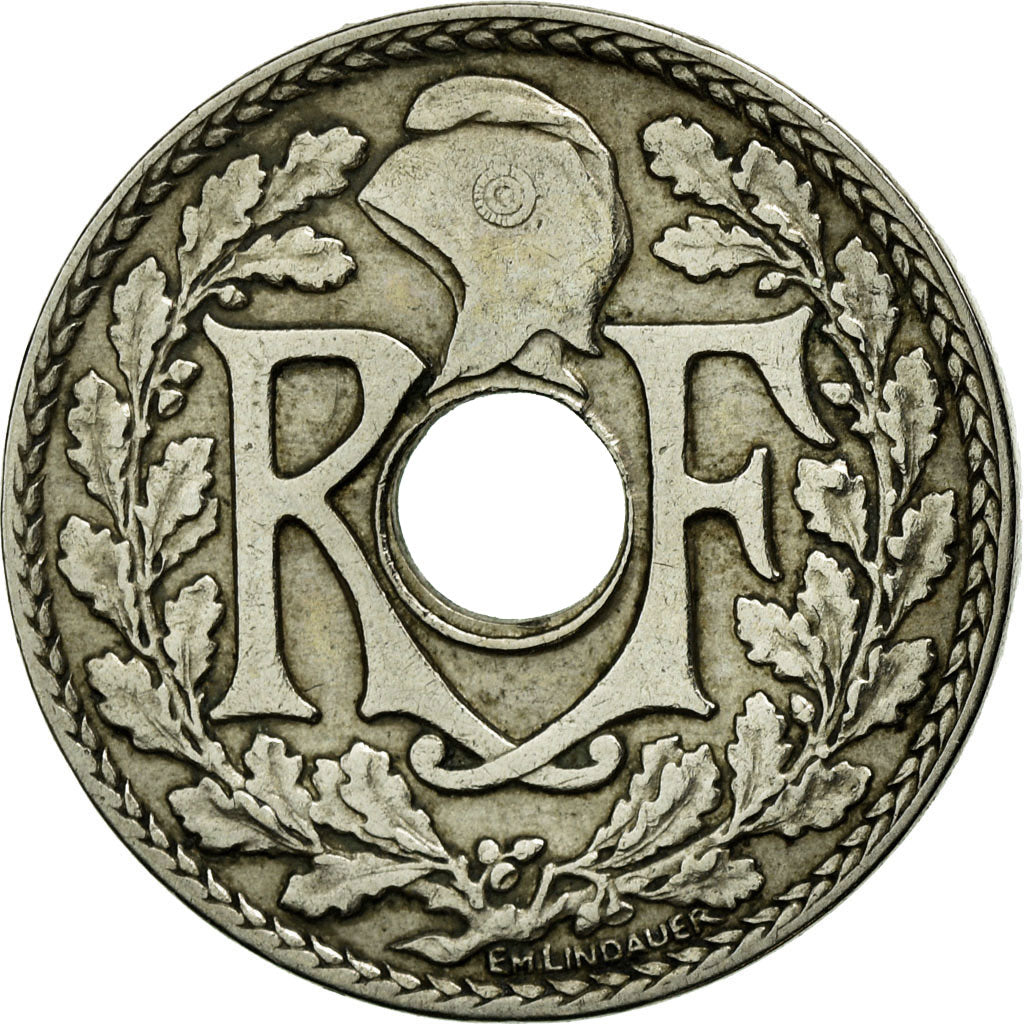 Moneta, Francia, Lindauer, 10 Centimes, 1935, BB+, Rame-nichel, KM:866a