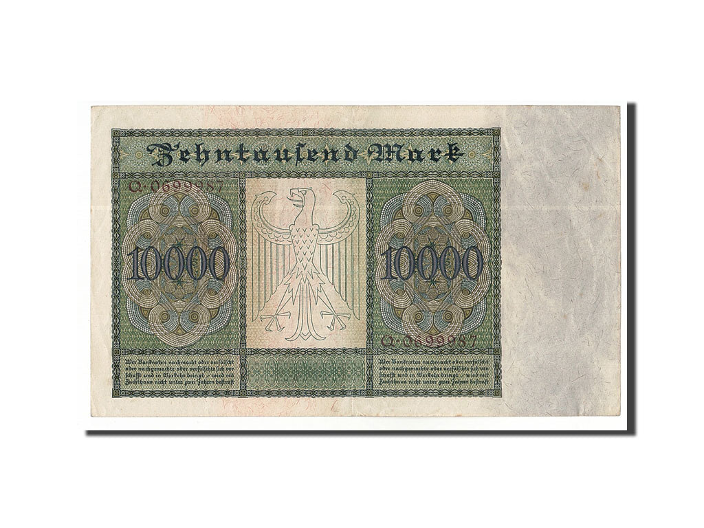 Banknote, Germany, 10,000 Mark, 1922, 1922-01-19, KM:70, AU(50-53)