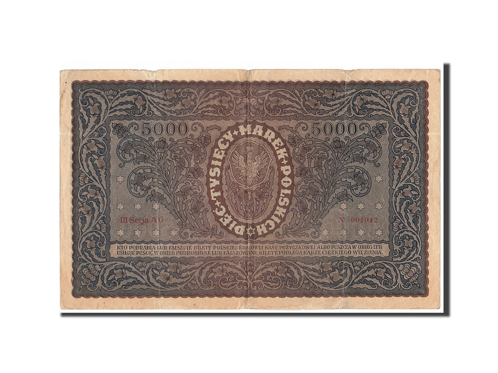 Banknote, Poland, 5000 Marek, 1920, 1920-02-07, KM:31, EF(40-45)