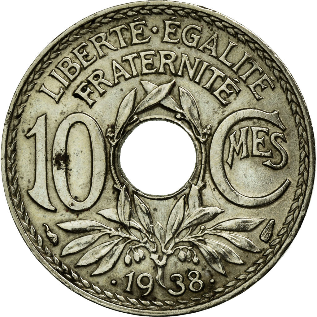 Coin, France, Lindauer, 10 Centimes, 1938, AU(55-58), Nickel-Bronze, KM:889.1