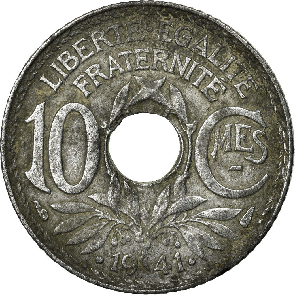 Coin, France, 10 Centimes, 1941, EF(40-45), Zinc, KM:897, Gadoury:288c