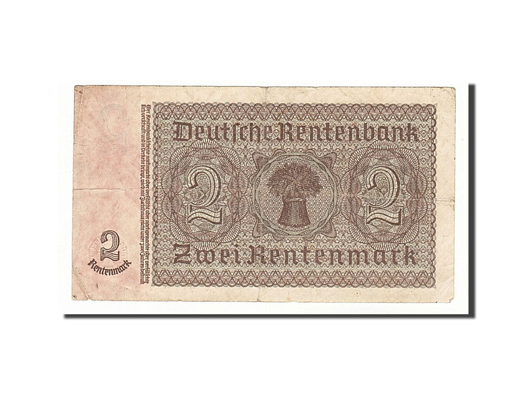 Banknote, Germany, 2 Rentenmark, 1937, 1937-01-30, KM:174b, VF(30-35)