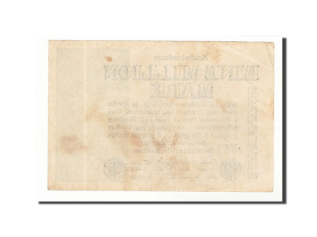 Banknote, Germany, 1 Million Mark, 1923, 1923-08-09, KM:102a, EF(40-45)