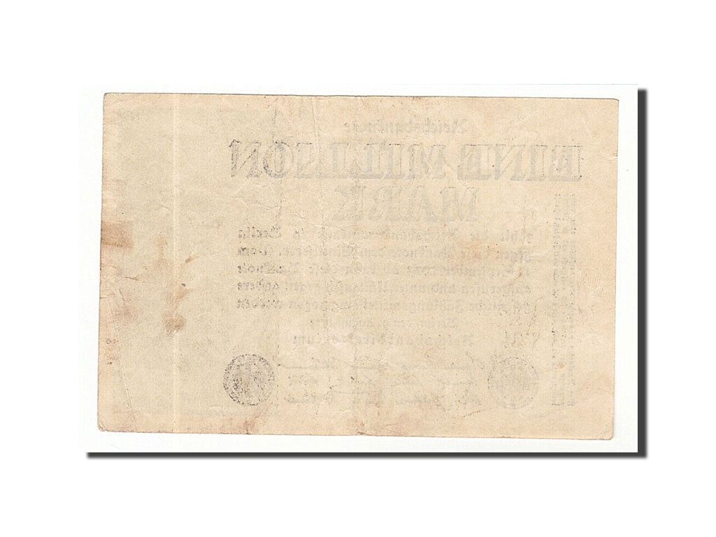 Banknote, Germany, 1 Million Mark, 1923, 1923-08-09, KM:102c, EF(40-45)