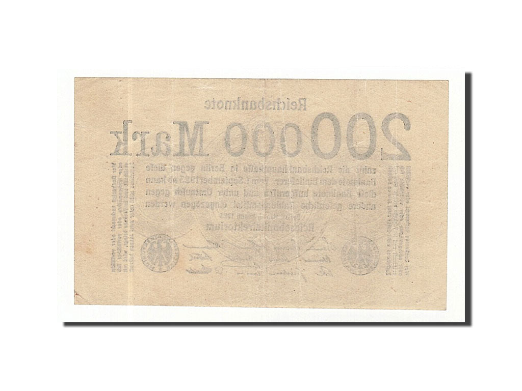 Banknote, Germany, 200,000 Mark, 1923, 1923-08-09, KM:100, EF(40-45)