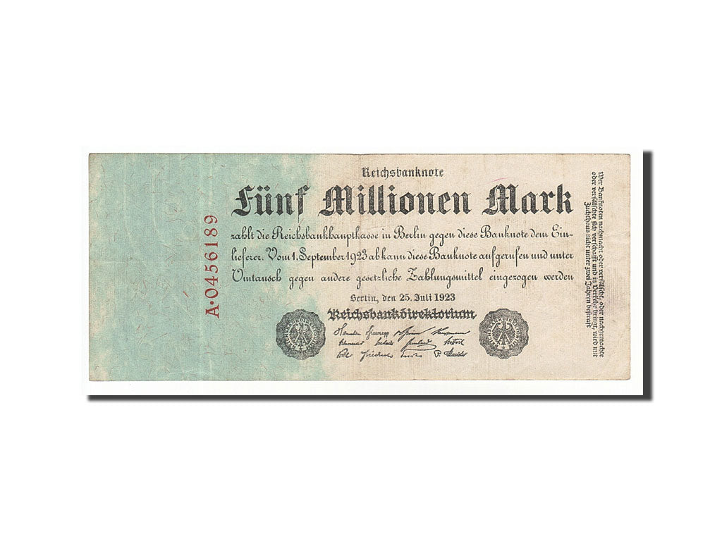 Banknote, Germany, 5 Millionen Mark, 1923, 1923-07-25, KM:95, EF(40-45)
