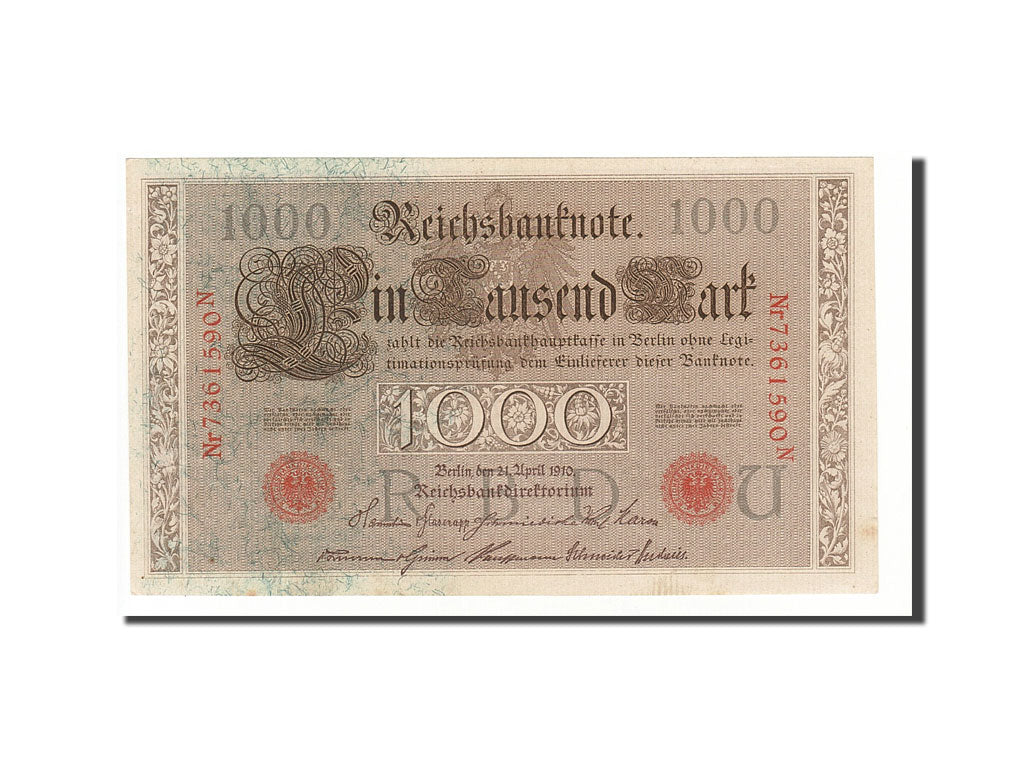 Banknote, Germany, 1000 Mark, 1910, 1910-04-21, KM:44b, UNC(63)
