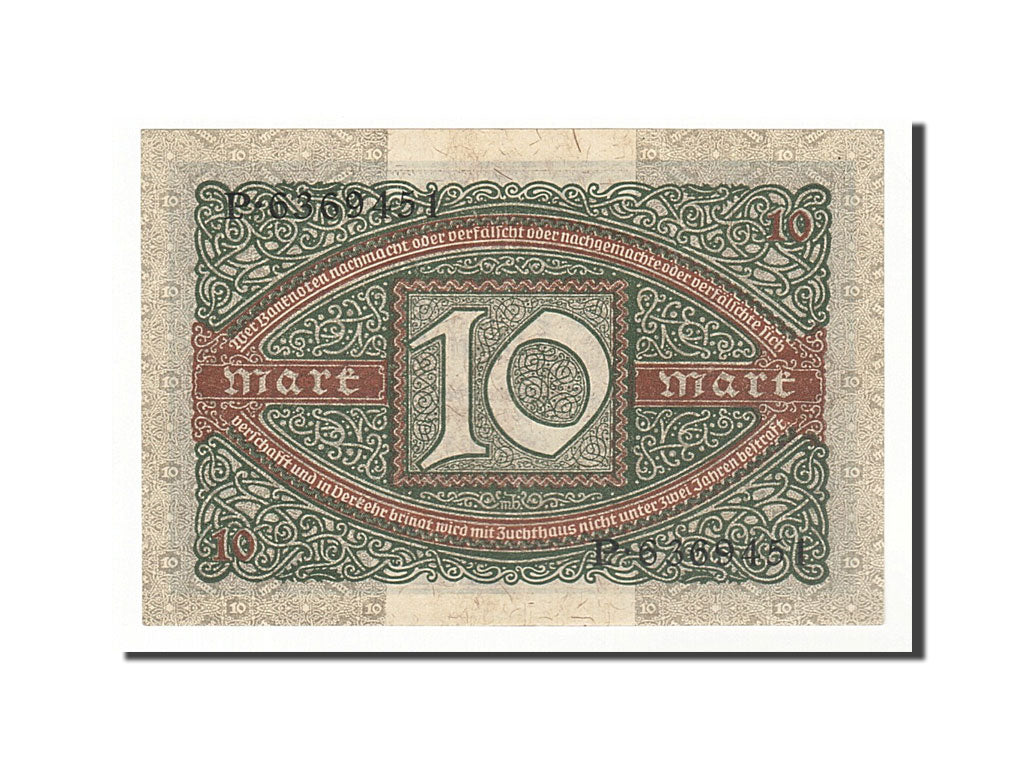 Banknote, Germany, 10 Mark, 1920, 1920-02-06, KM:67a, AU(55-58)