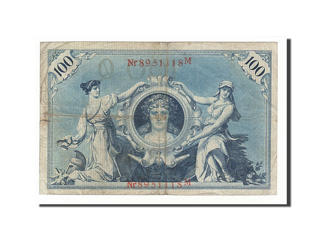Banknote, Germany, 100 Mark, 1908, 1908-02-07, KM:33a, VF(20-25)
