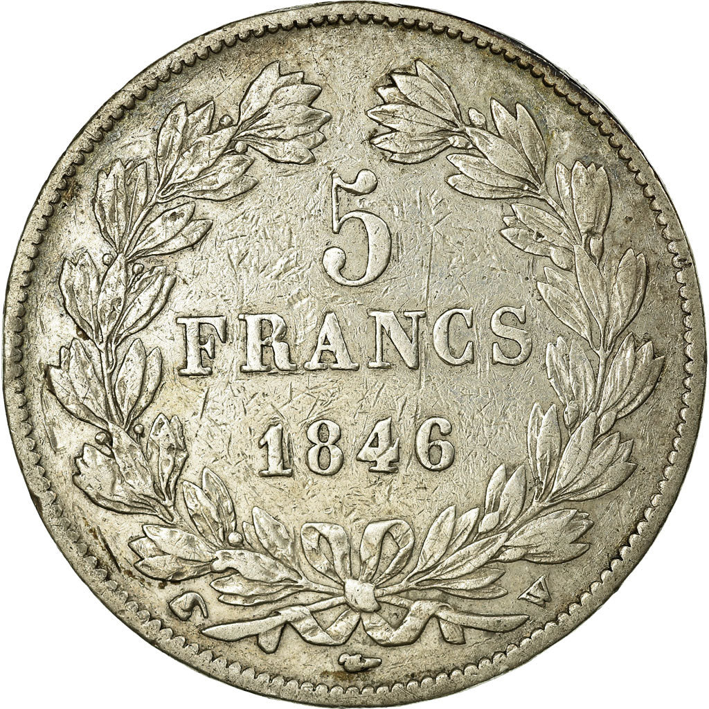 Coin, France, Louis-Philippe, 5 Francs, 1846, Lille, EF(40-45), Silver