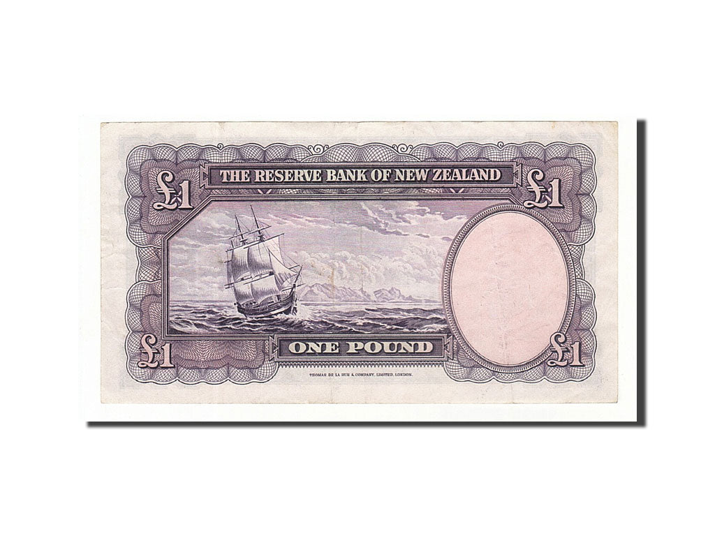 Billet, Nouvelle-Zélande, 1 Pound, Undated (1940-55), Undated, KM:159a, TTB