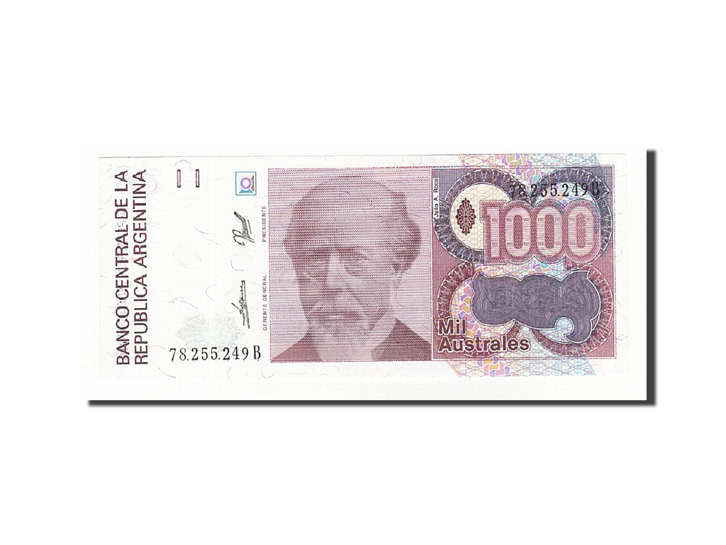 Banknote, Argentina, 1000 Australes, Undated (1988-90), Undated, KM:329b