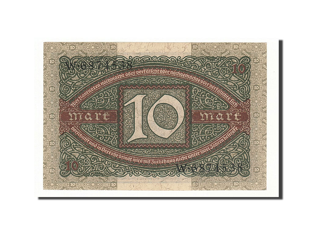 Banknote, Germany, 10 Mark, 1920, 1920-02-06, KM:67a, UNC(65-70)