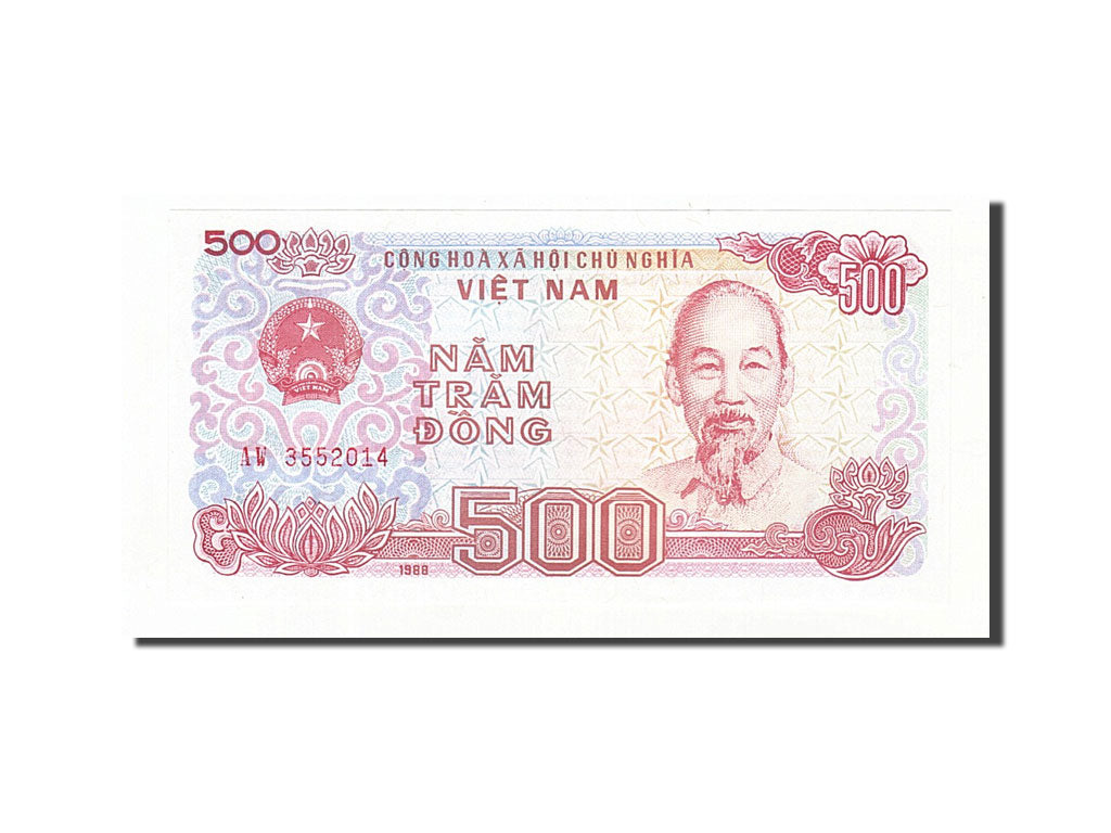 Billet, Viet Nam, 500 D<ox>ng, 1988, 1988, KM:101a, NEUF