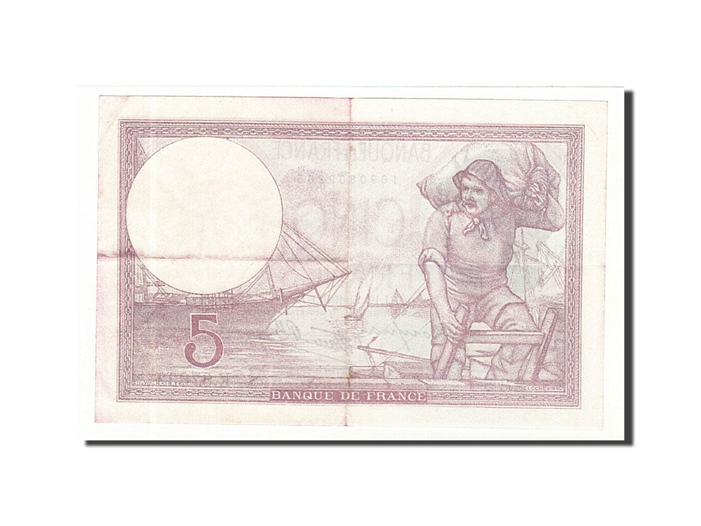Biljet, Frankrijk, 5 Francs, 1940, 1940-12-12, SUP, Fayette:4.17, KM:83