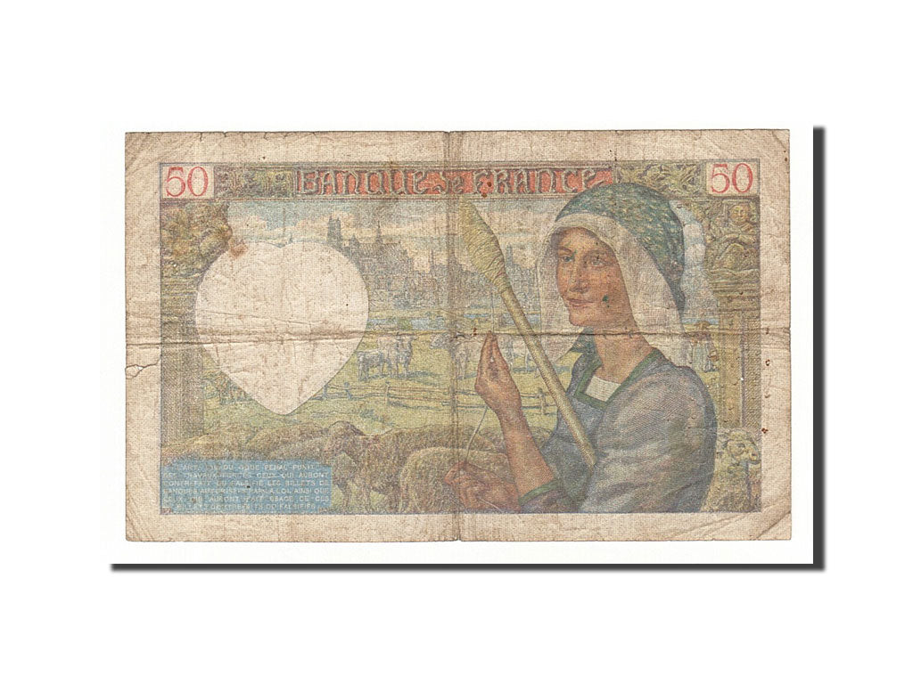 Banknote, France, 50 Francs, 1940, 1940-06-13, F(12-15), Fayette:19.1, KM:93