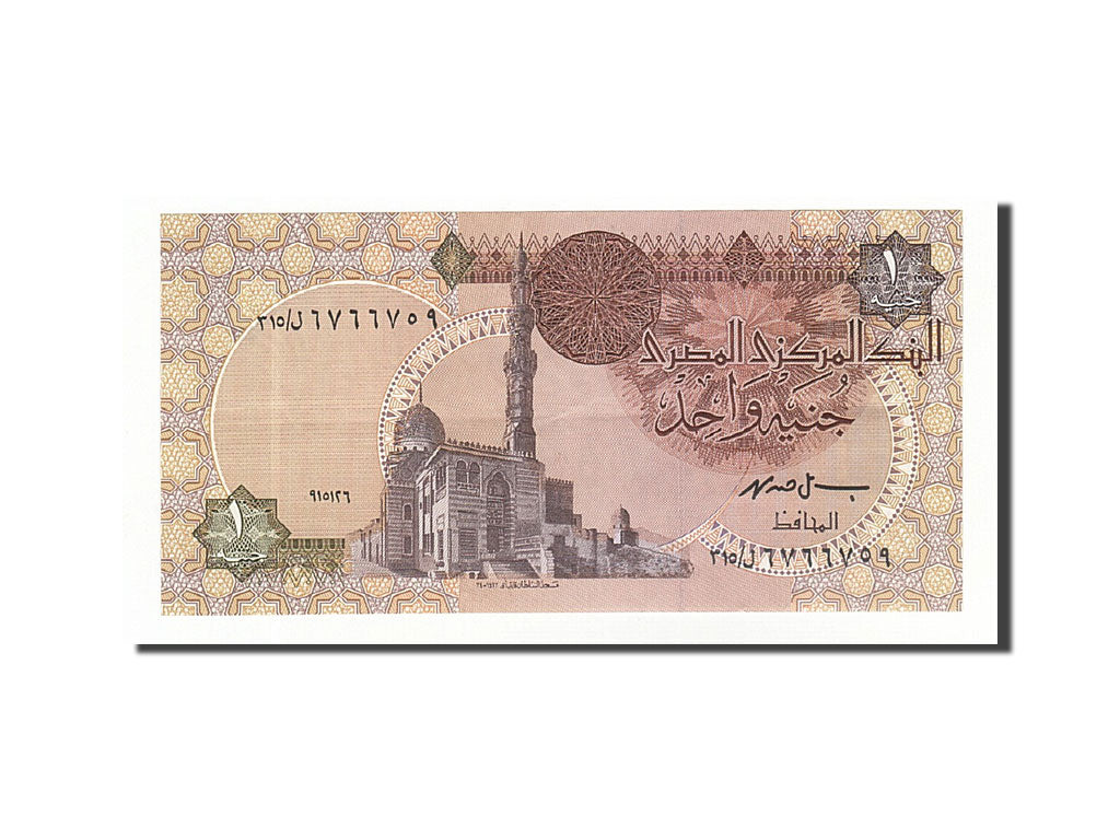 Banknote, Egypt, 1 Pound, 1978-1979, Undated (1993-2001), KM:50e, AU(50-53)