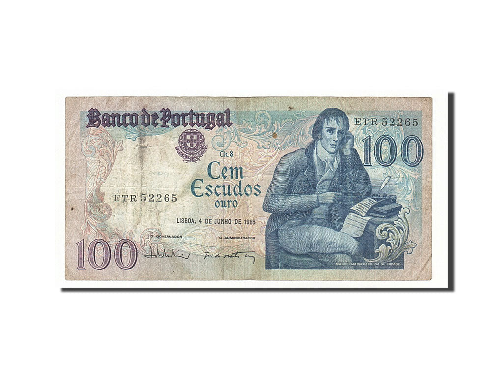 Banknote, Portugal, 100 Escudos, 1985, 1985-06-04, KM:178e, VF(20-25)