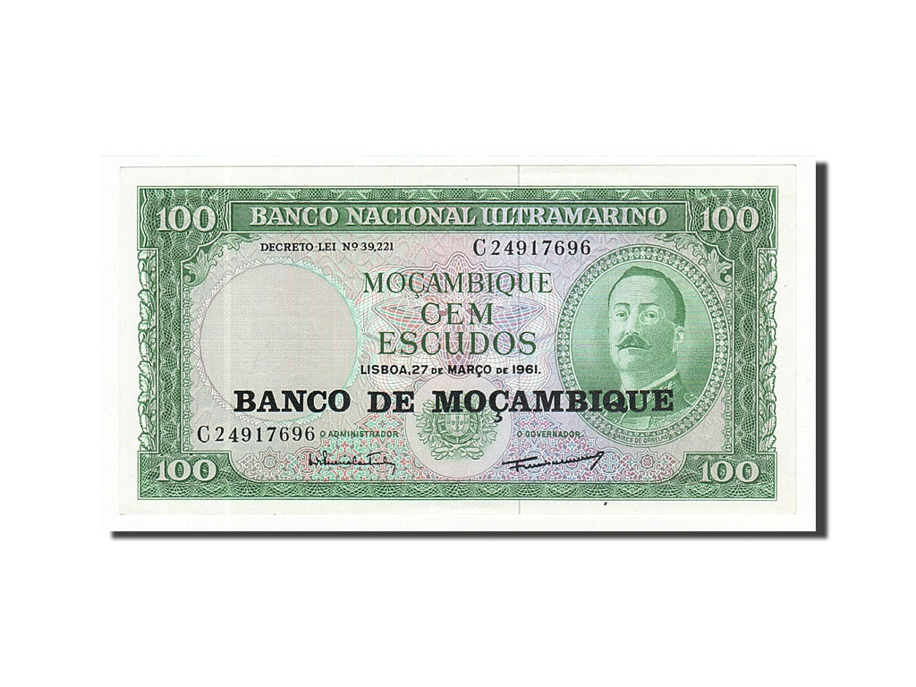 Billet, Mozambique, 100 Escudos, 1976, Undated, KM:117a, NEUF