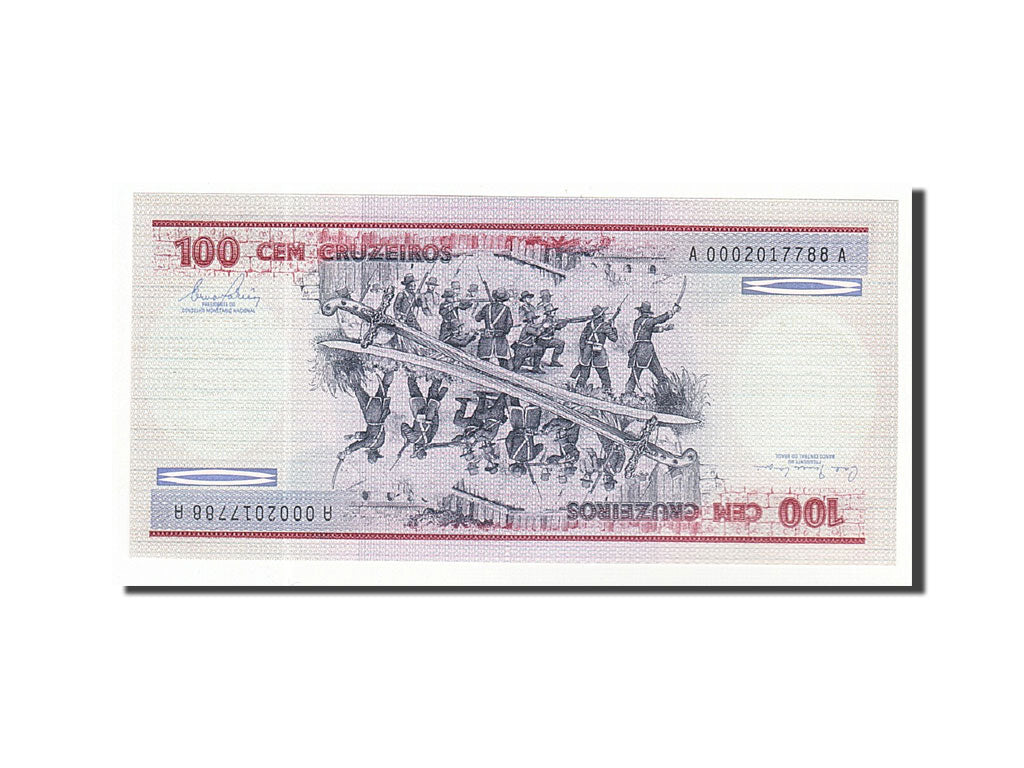 Banknote, Brazil, 100 Cruzeiros, 1981-1985, Undated (1981), KM:198b, UNC(65-70)
