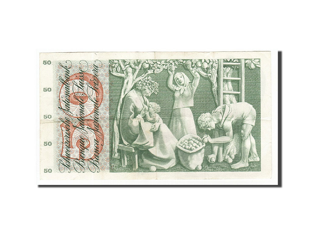Banknote, Switzerland, 50 Franken, 1954-1961, 1963-03-28, KM:48c, EF(40-45)