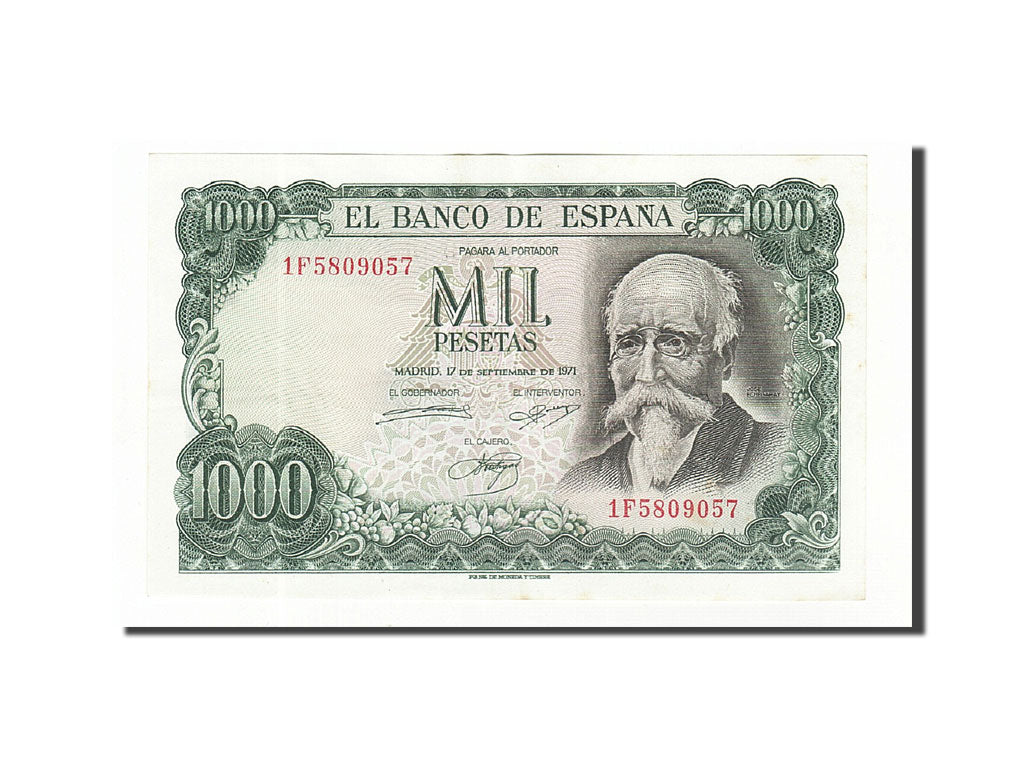 Biljet, Spanje, 1000 Pesetas, 1971, 1971-09-17, KM:154, SUP