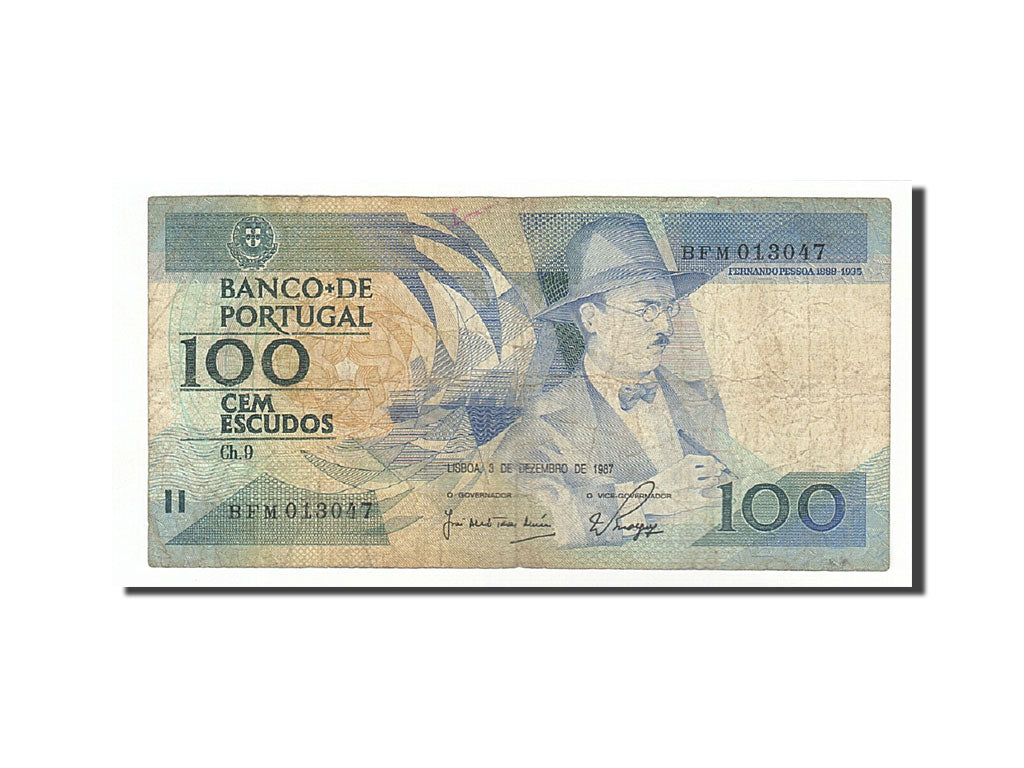 Banknote, Portugal, 100 Escudos, 1987, 1987-12-03, KM:179d, VF(20-25)