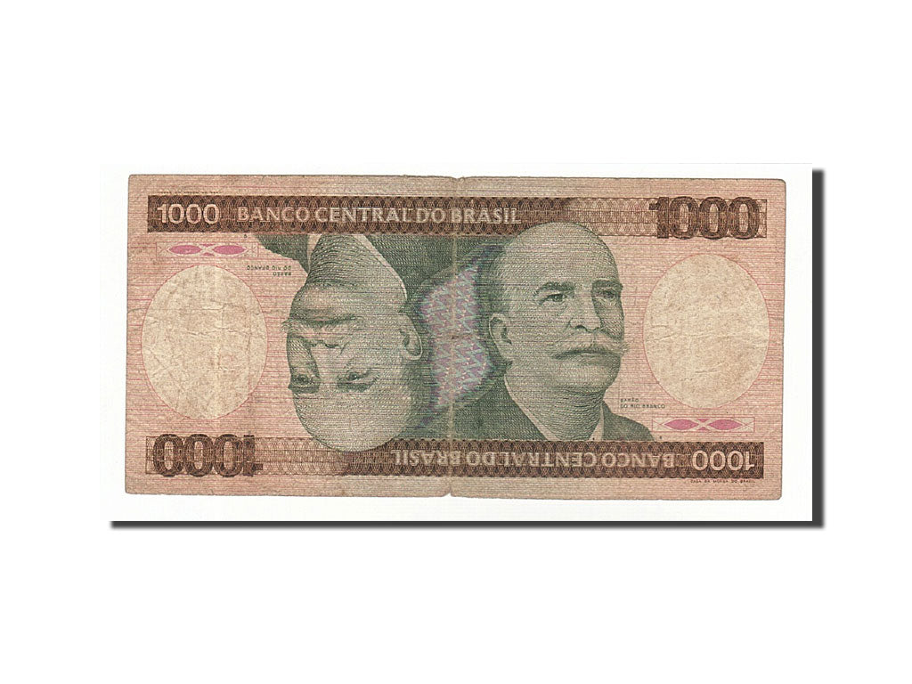 Banknote, Brazil, 1000 Cruzeiros, 1981-1985, Undated (1981), KM:201a, VF(20-25)